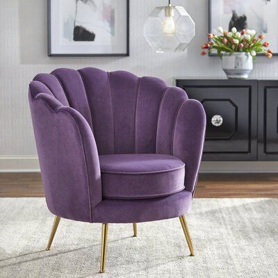 Luxury Purple Velvet Chair