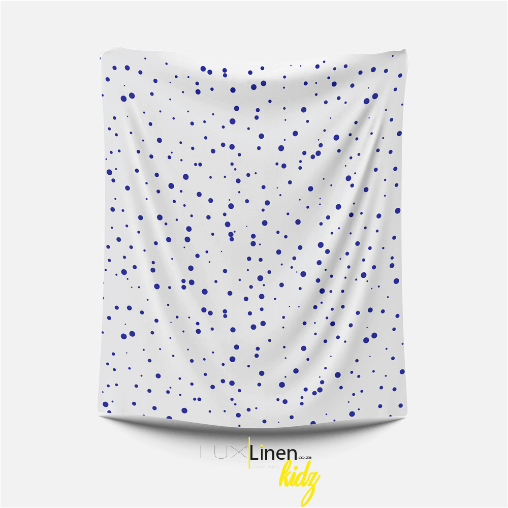 Blue Dot Flannel Blanket