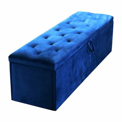 Velvet Blue Bedding Box