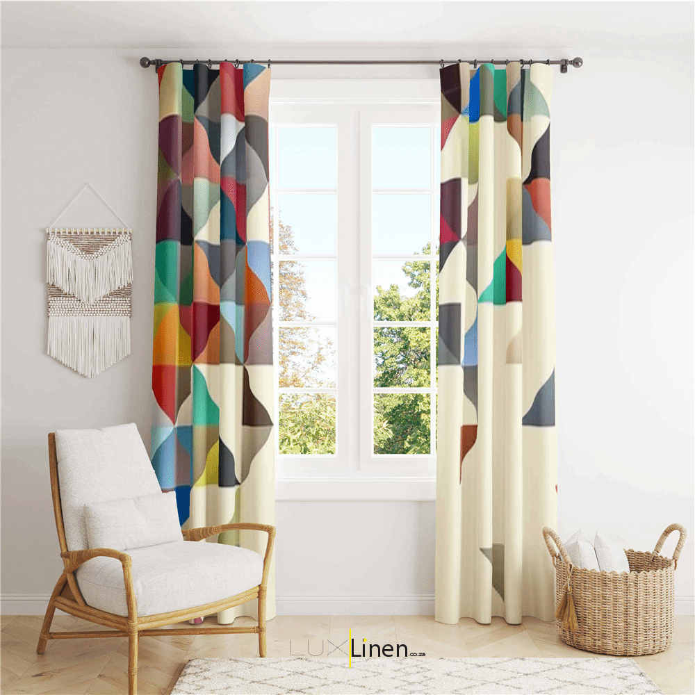 Multi-Color Patterned Curtain