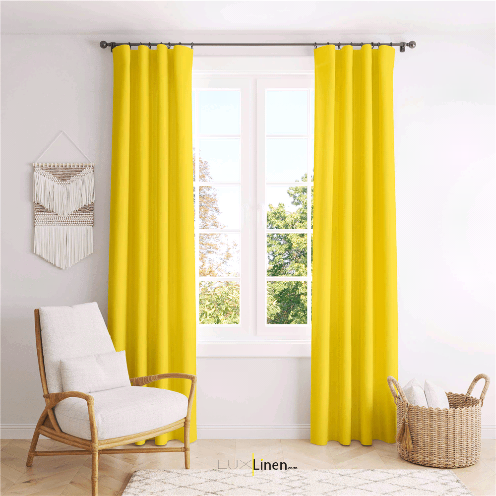 Bright Yellow Curtain