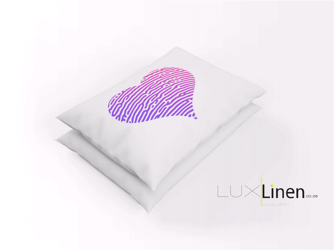 Heart Print Bed Pillows