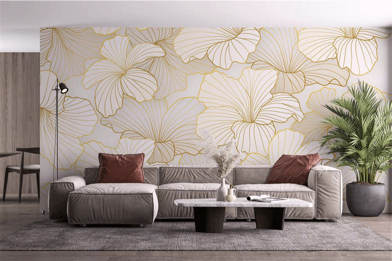 Gold Leaf Wall-Paper