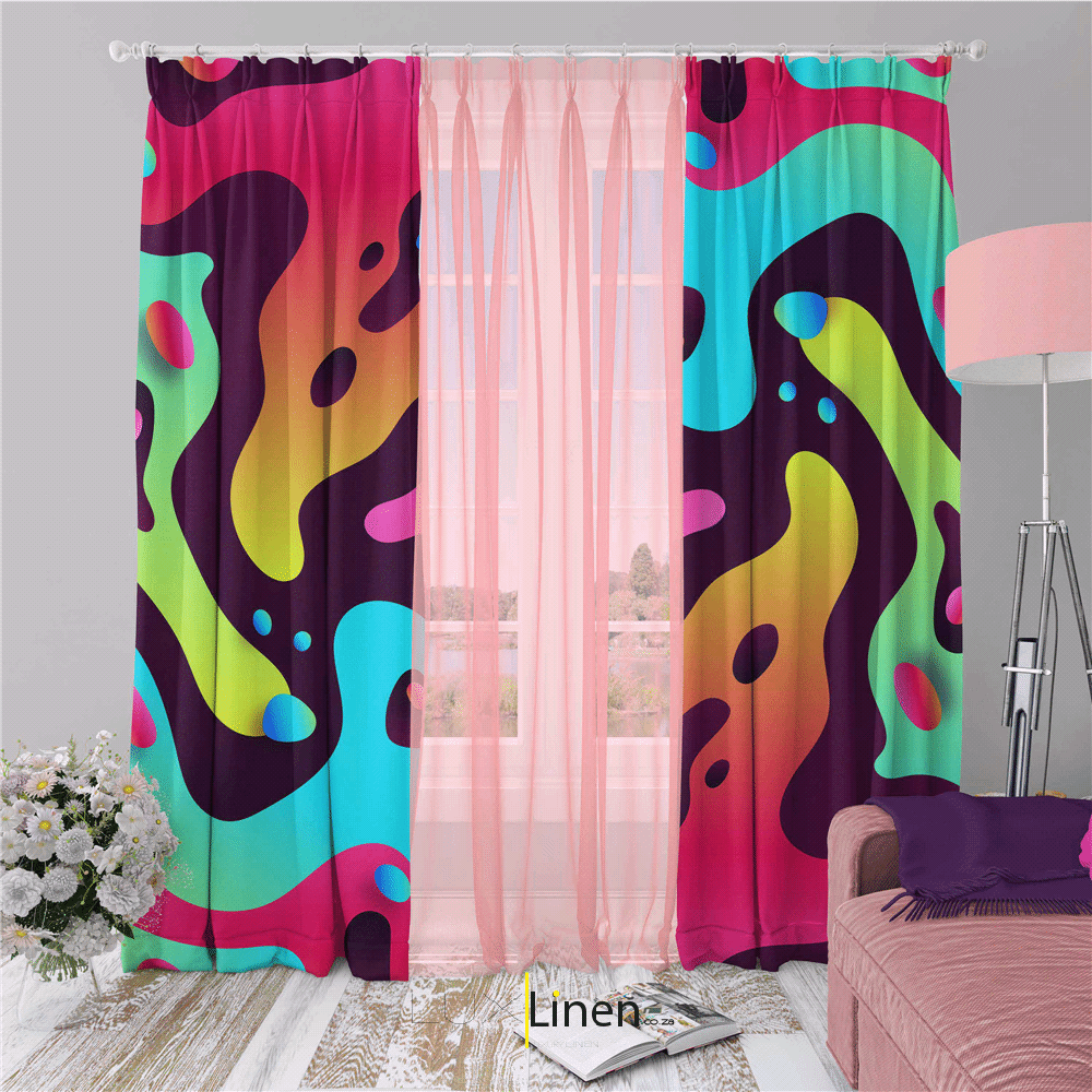 Multi-Color Curtain Set