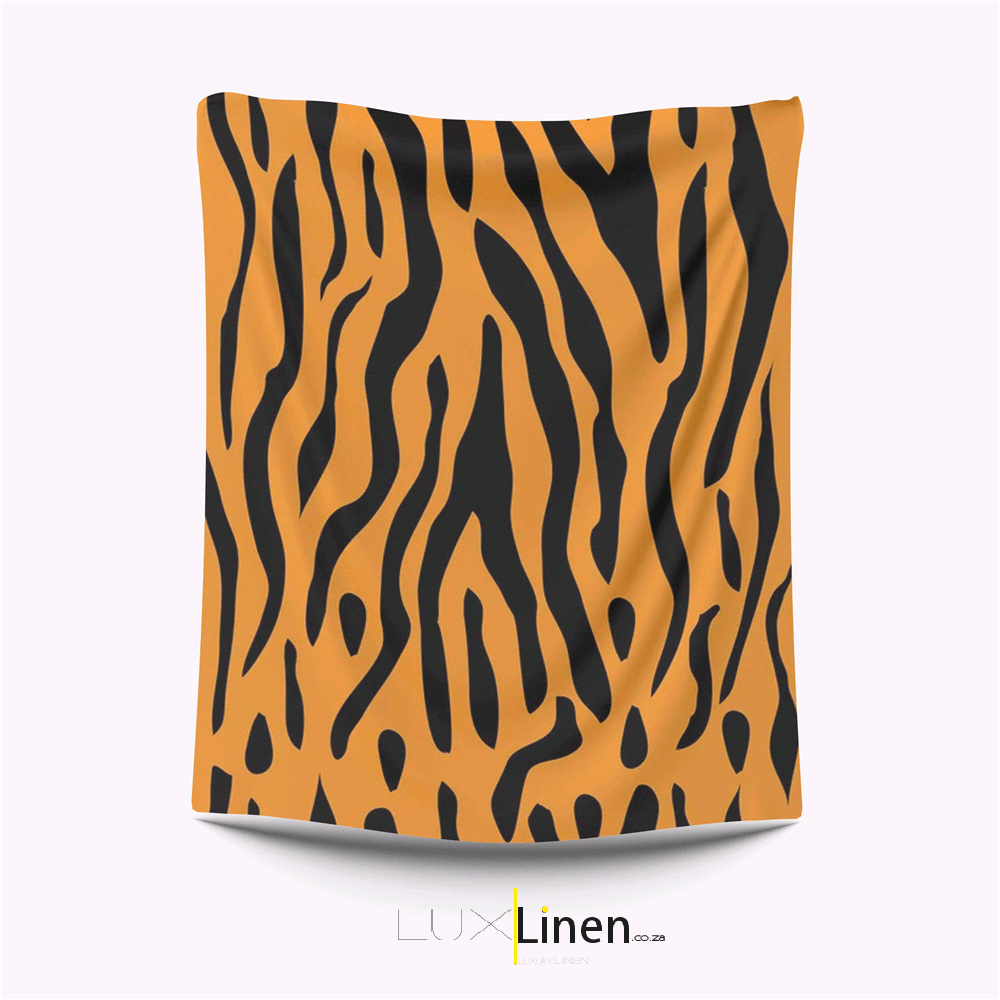 Tiger Stripe Flannel Blanket