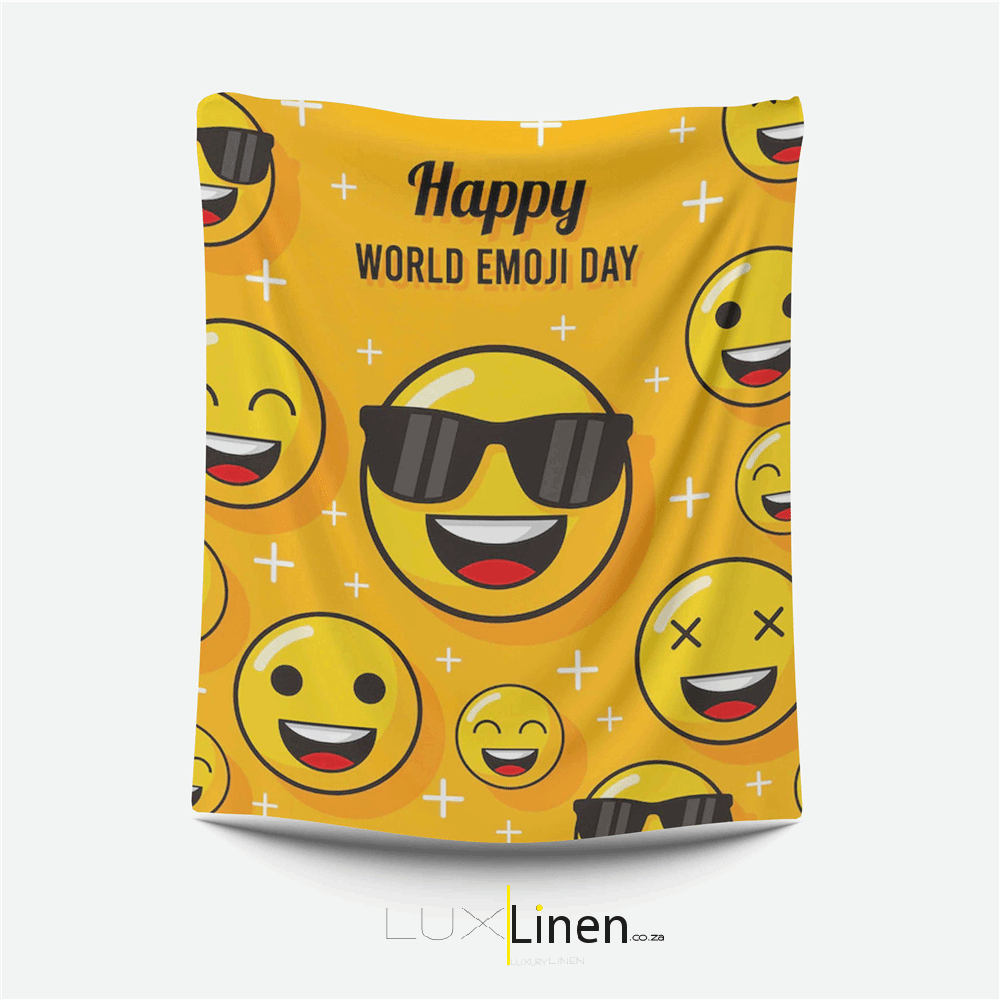 Emoji Day Flannel Blanket